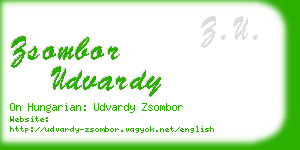zsombor udvardy business card